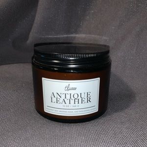 antique leather candle
